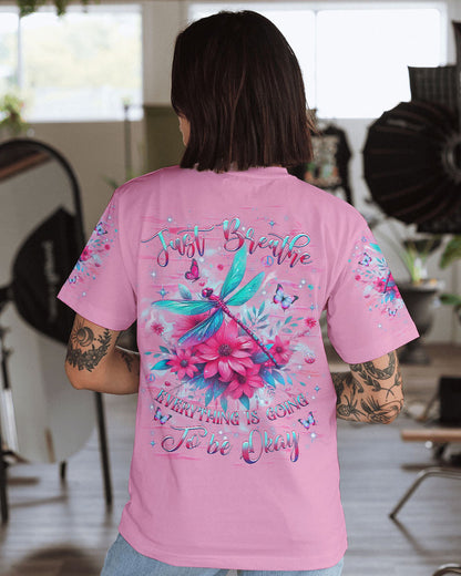 JUST BREATHE DRAGONFLY ALL OVER PRINT