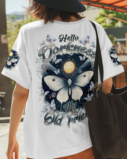 HELLO DARKNESS MY OLD FRIEND BUTTERFLY ALL OVER PRINT