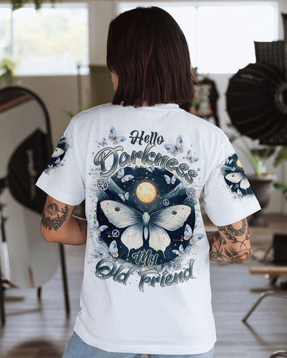 HELLO DARKNESS MY OLD FRIEND BUTTERFLY ALL OVER PRINT
