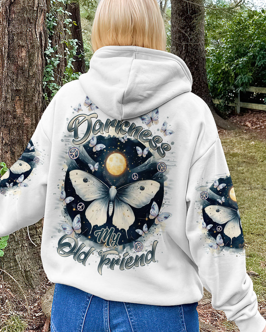 HELLO DARKNESS MY OLD FRIEND BUTTERFLY ALL OVER PRINT