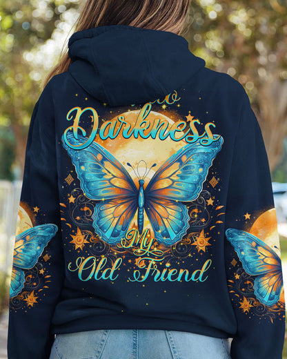 HELLO DARKNESS MY OLD FRIEND BUTTERFLY ALL OVER PRINT