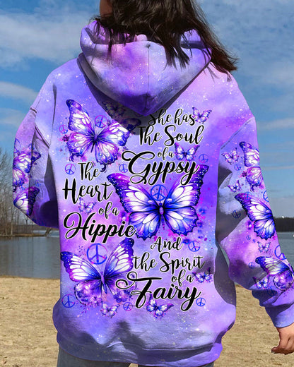 SPIRIT OF A FAIRY BUTTERFLIES ALL OVER PRINT
