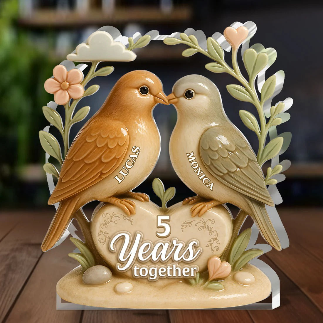 Couple Together - Personalized Custom Shaped Squared Acrylic Plaque