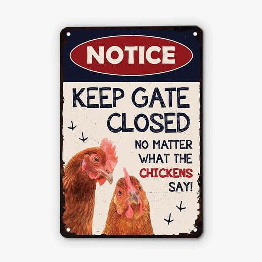 Personalised Notice Metal Sign For Farm Animals