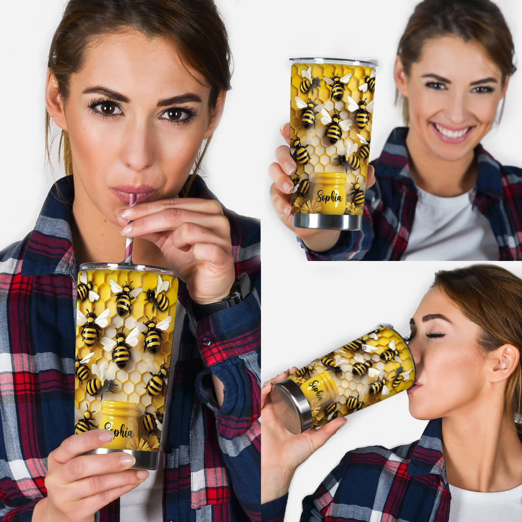 Stunning Bee - Personalized Bee Tumbler