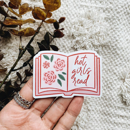 Hot Girls Read Bookish Kindle Sticker Decal