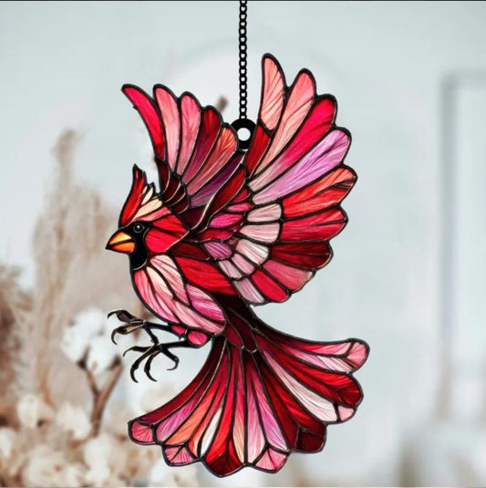 Red Cardinal Acrylic Window