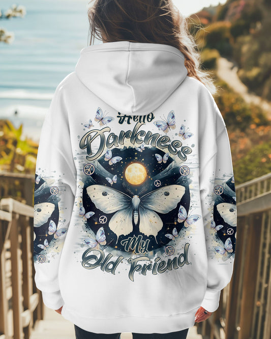 HELLO DARKNESS MY OLD FRIEND BUTTERFLY ALL OVER PRINT