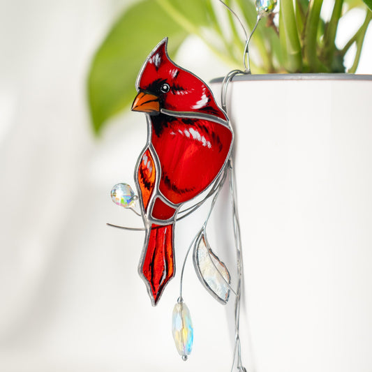Cardinal Acrylic Window Hangings Decor