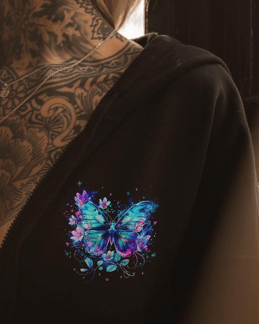 HELLO DARKNESS MY OLD FRIEND BUTTERFLY ALL OVER PRINT