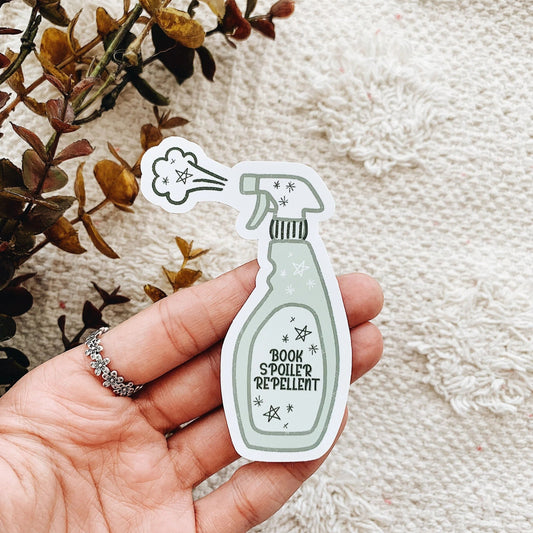 Book Spoiler Repellent Sticker Decal