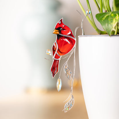 Cardinal Acrylic Window Hangings Decor