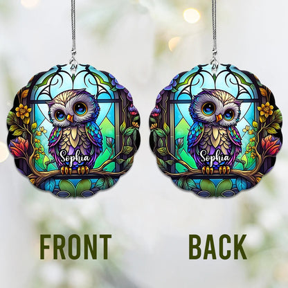 Cute Owl - Custom Shape Car Ornament