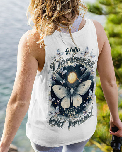 HELLO DARKNESS MY OLD FRIEND BUTTERFLY ALL OVER PRINT