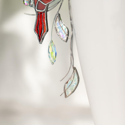 Cardinal Acrylic Window Hangings Decor