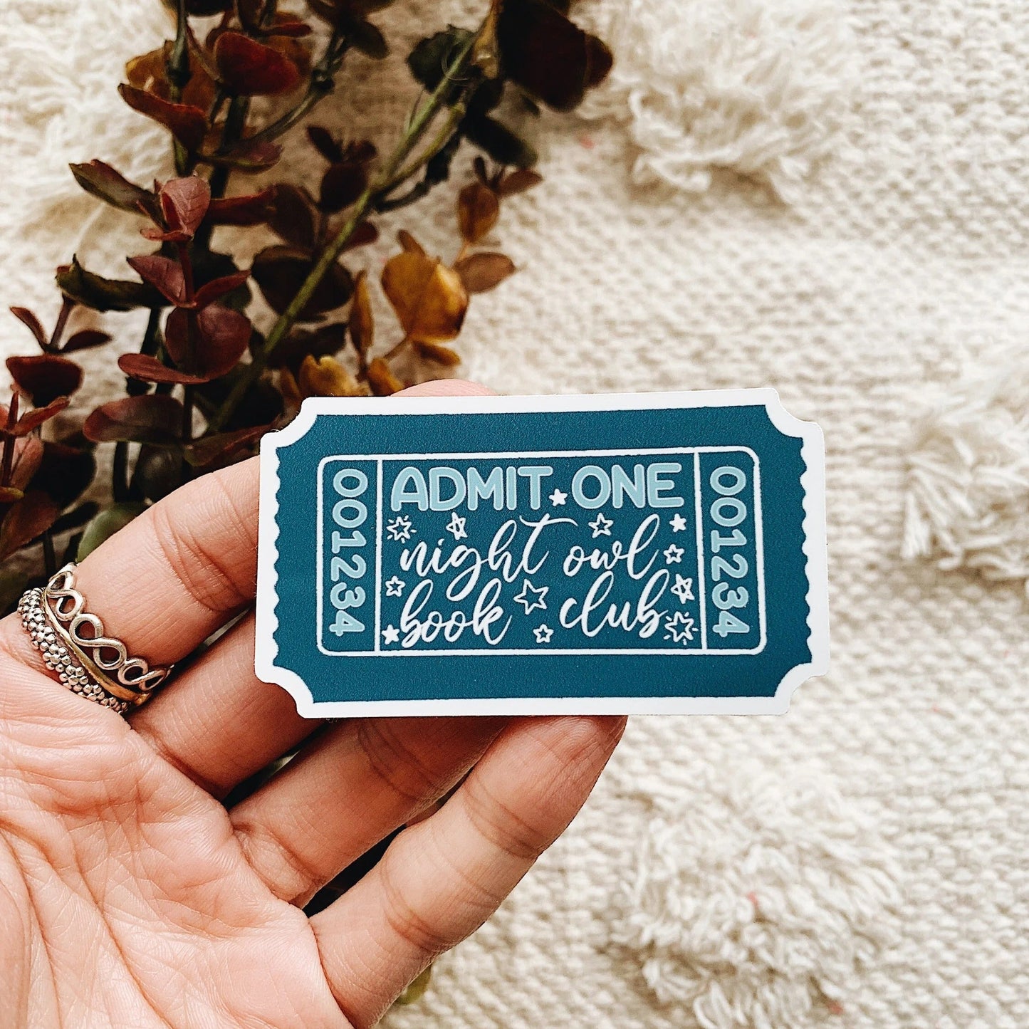 Night Owl Book Club Sticker Decal