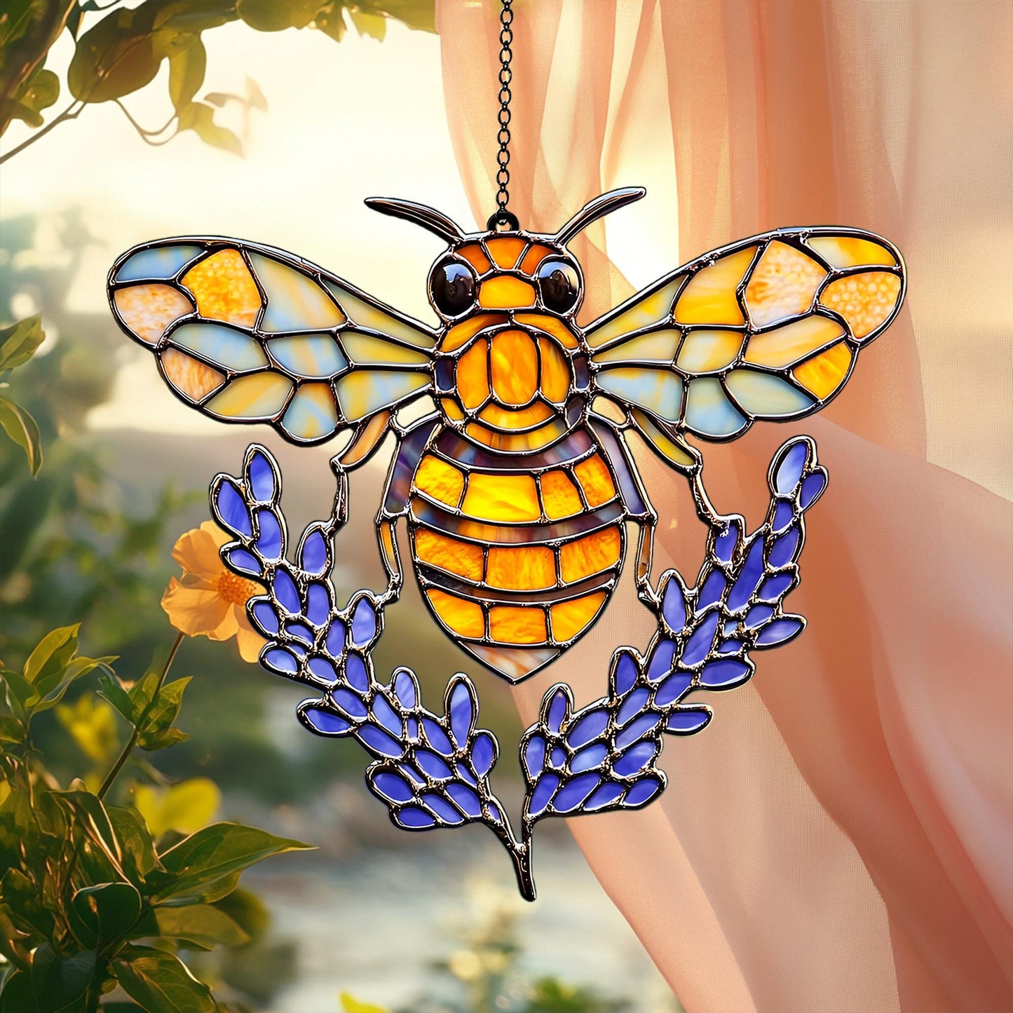 Bee Acrylic Window Hanging Decoration