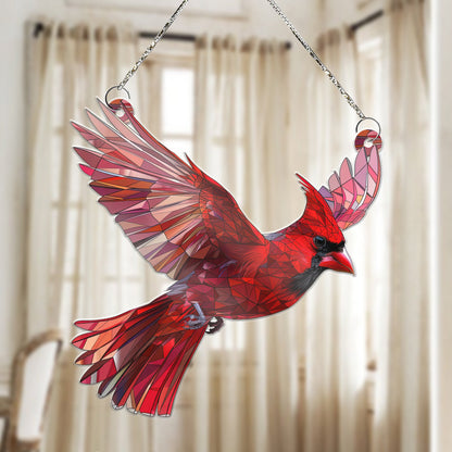 Cardinal  Acrylic Window Hangings Decor