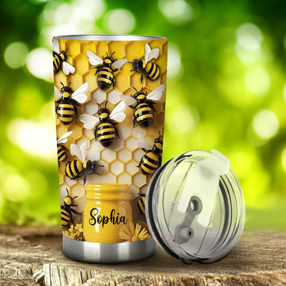 Stunning Bee - Personalized Bee Tumbler