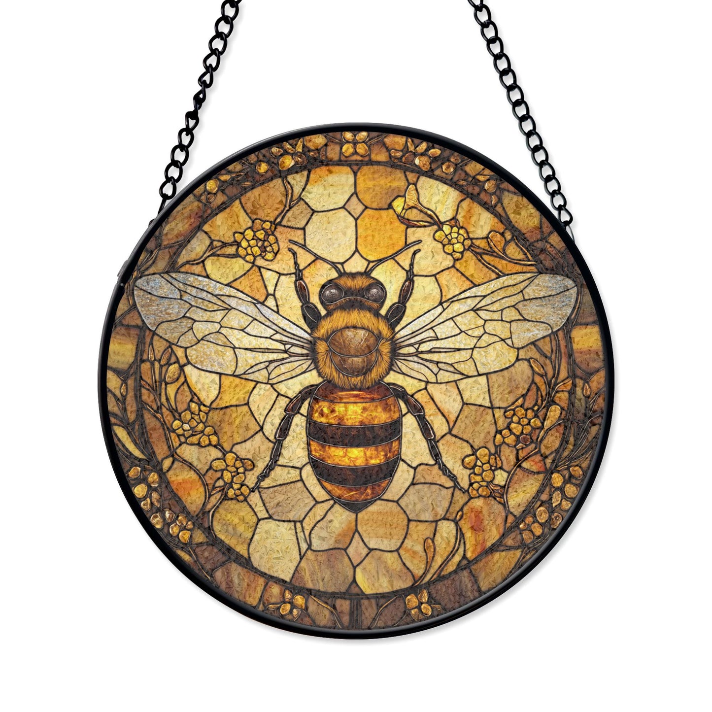 Bee Stain Glass - Window Hanging Suncatcher