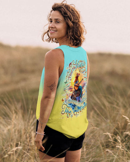 FIND ME WHERE THE MUSIC MEETS THE OCEAN MERMAID GUITAR ALL OVER PRINT