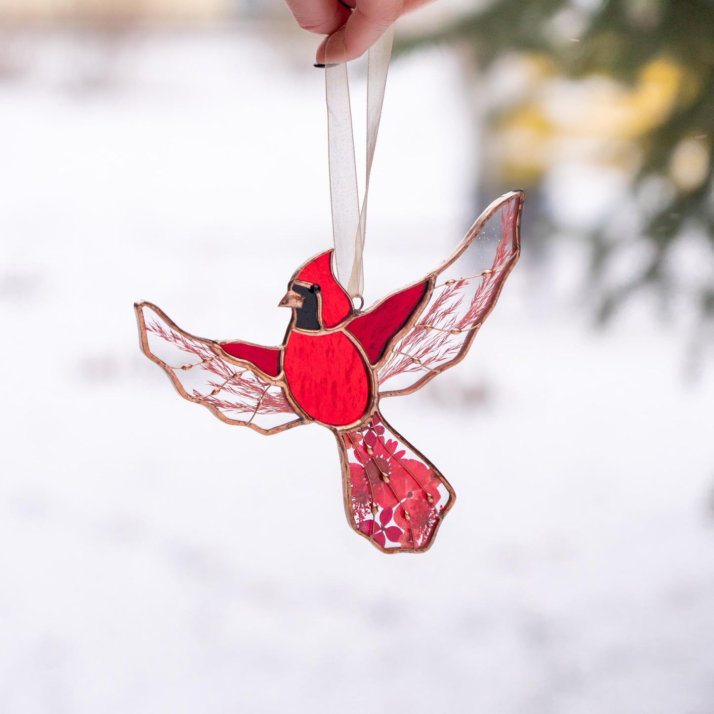 Cardinal Suncatcher Hangings Decor, Cardinal Acrylic Window