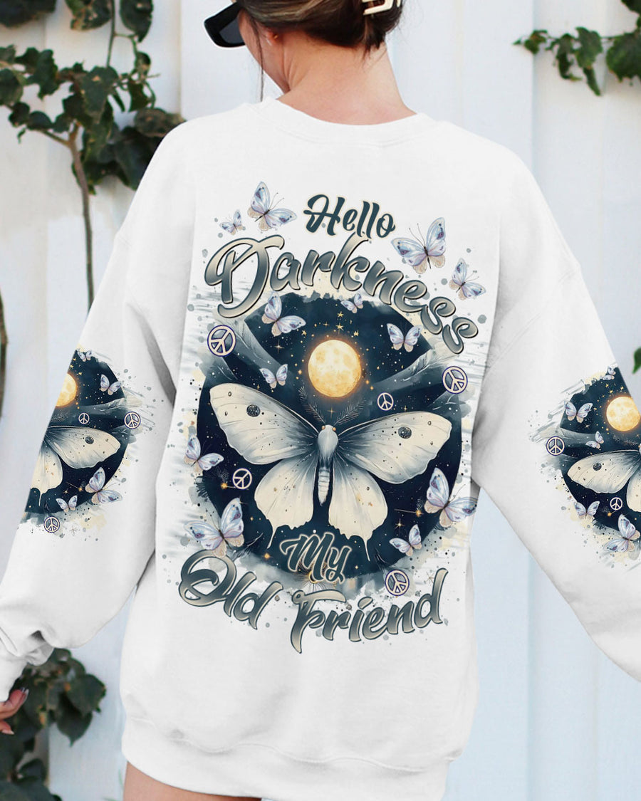 HELLO DARKNESS MY OLD FRIEND BUTTERFLY ALL OVER PRINT