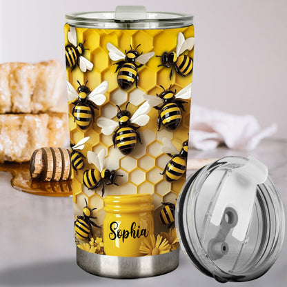 Stunning Bee - Personalized Bee Tumbler