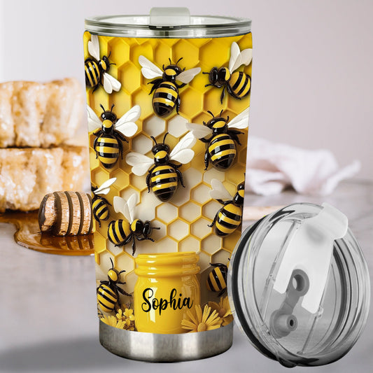 Stunning Bee - Personalized Bee Tumbler