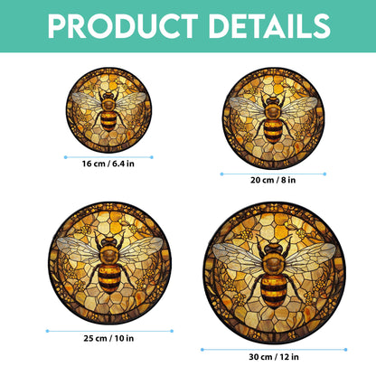 Bee Stain Glass - Window Hanging Suncatcher