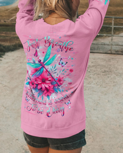 JUST BREATHE DRAGONFLY ALL OVER PRINT