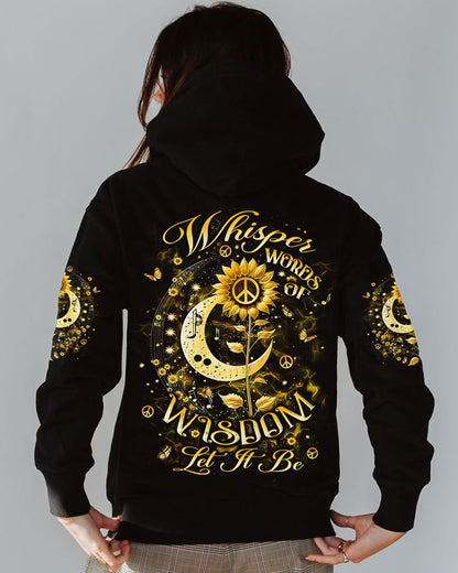WHISPER WORDS OF WISDOM LET IT BE SUNFLOWER ALL OVER PRINT