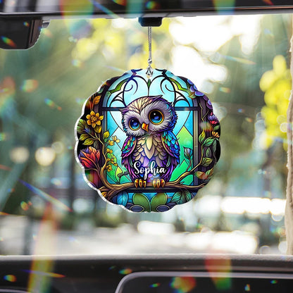 Cute Owl - Custom Shape Car Ornament