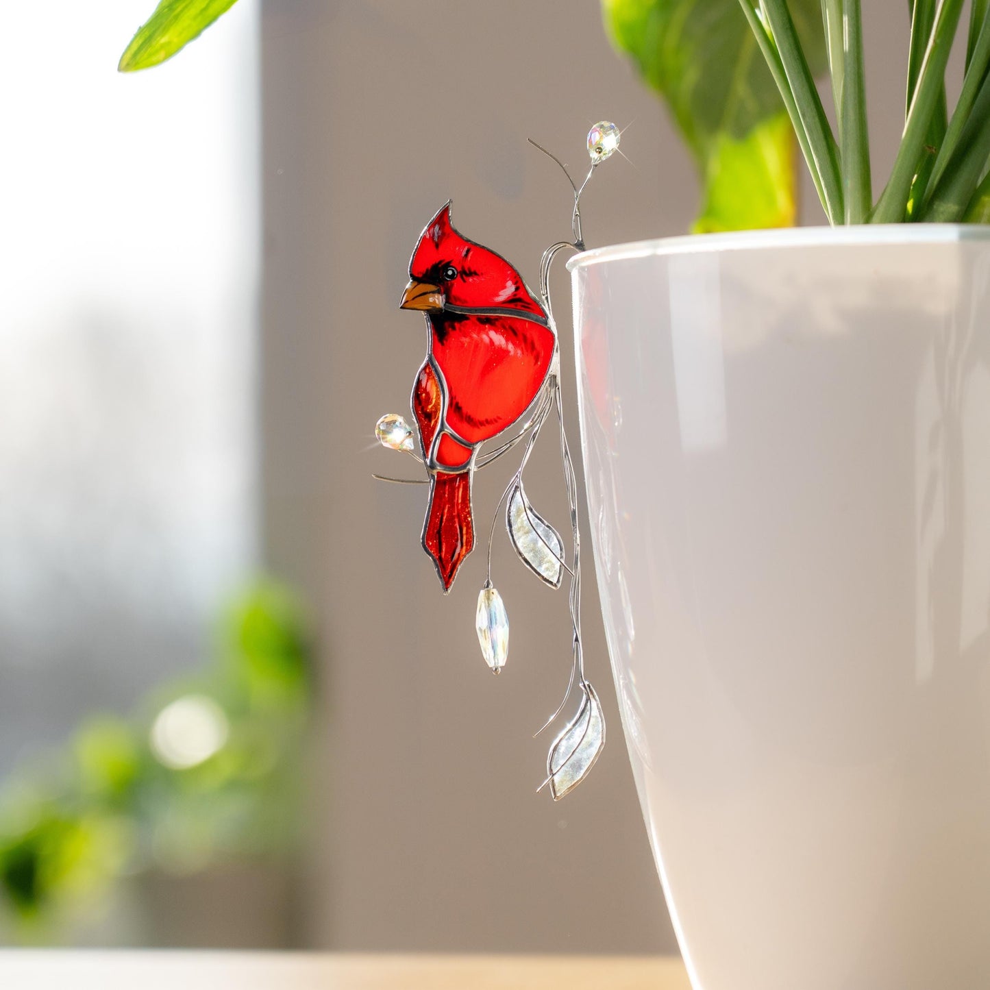 Cardinal Acrylic Window Hangings Decor