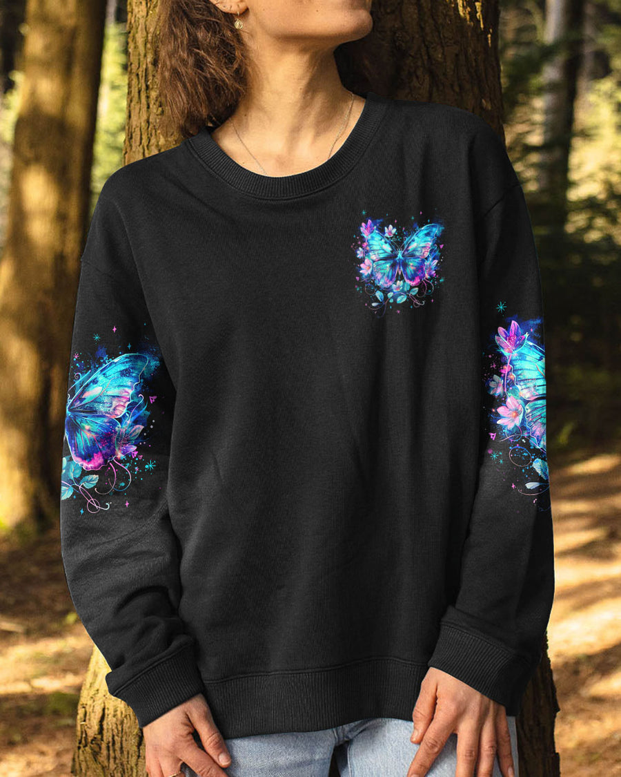 HELLO DARKNESS MY OLD FRIEND BUTTERFLY ALL OVER PRINT