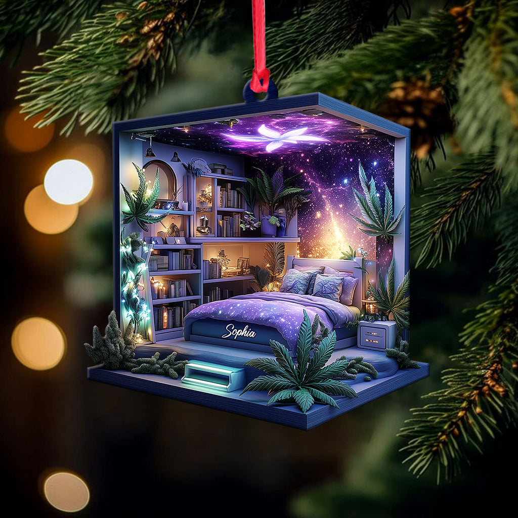 Canabis Room Ornament - Personalized Weed Ornament