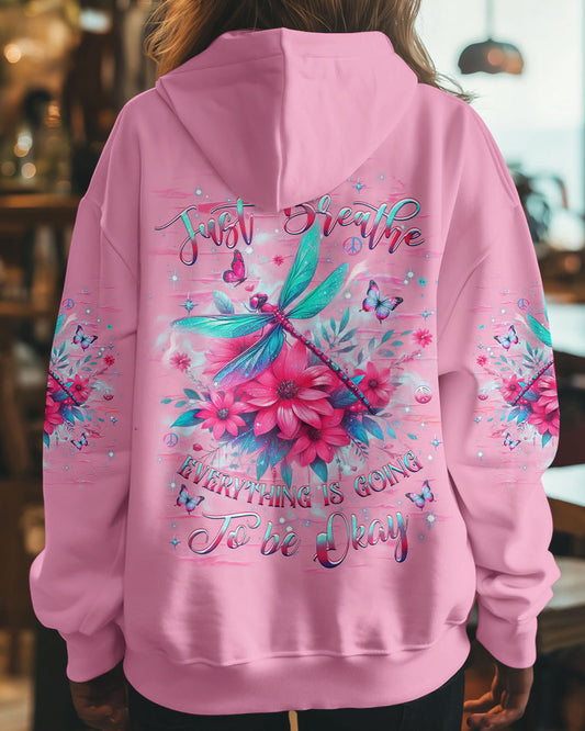 JUST BREATHE DRAGONFLY ALL OVER PRINT