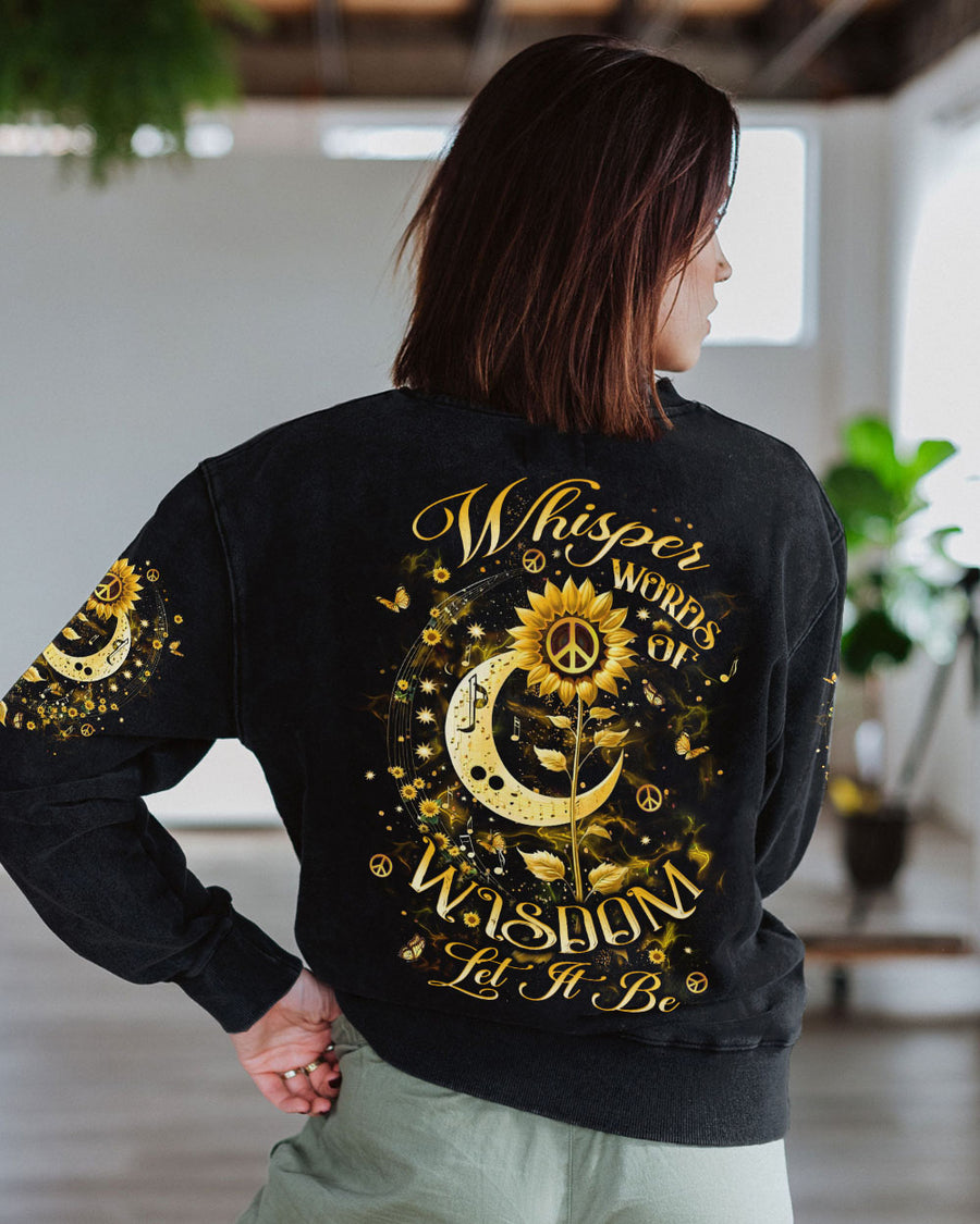 WHISPER WORDS OF WISDOM LET IT BE SUNFLOWER ALL OVER PRINT