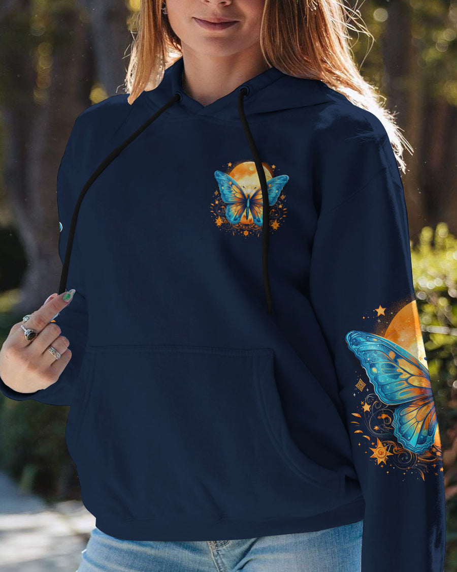 HELLO DARKNESS MY OLD FRIEND BUTTERFLY ALL OVER PRINT