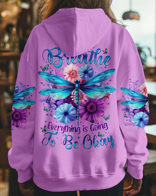 JUST BREATHE DRAGONFLY ALL OVER PRINT