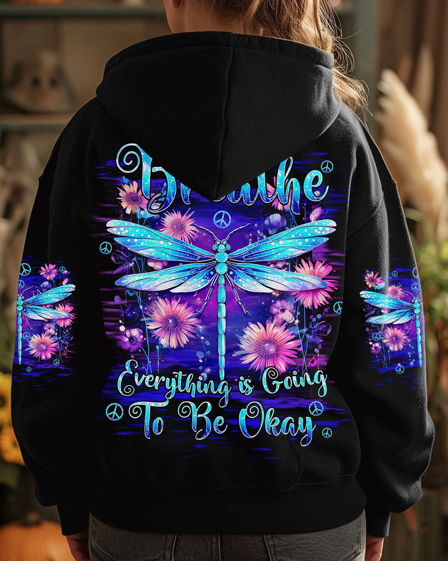 JUST BREATHE DRAGONFLY ALL OVER PRINT