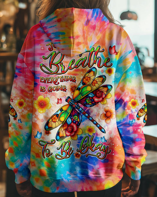 JUST BREATHE DRAGONFLY ALL OVER PRINT