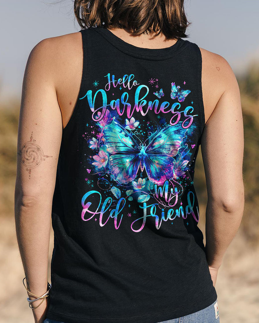 HELLO DARKNESS MY OLD FRIEND BUTTERFLY ALL OVER PRINT