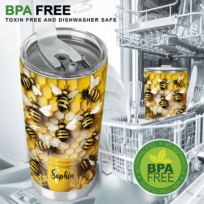 Stunning Bee - Personalized Bee Tumbler