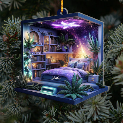Canabis Room Ornament - Personalized Weed Ornament
