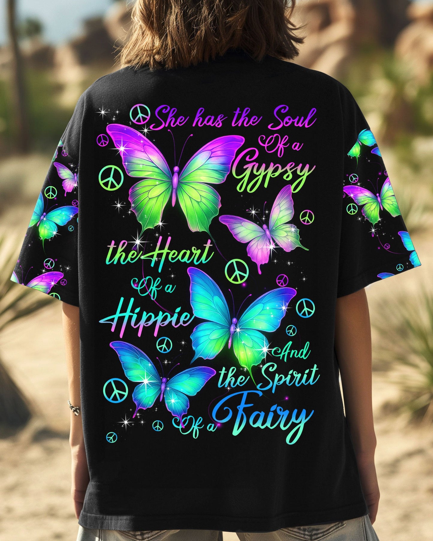 SPIRIT OF A FAIRY BUTTERFLY ALL OVER PRINT