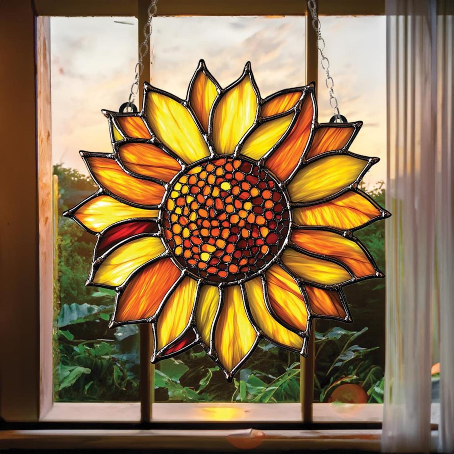 Beautiful Sunflower  Acrylic Window Hanging
