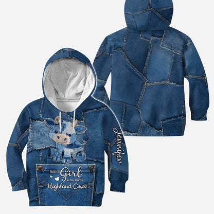 Loves Highland Cow - Personalized Hoodie and Leggings