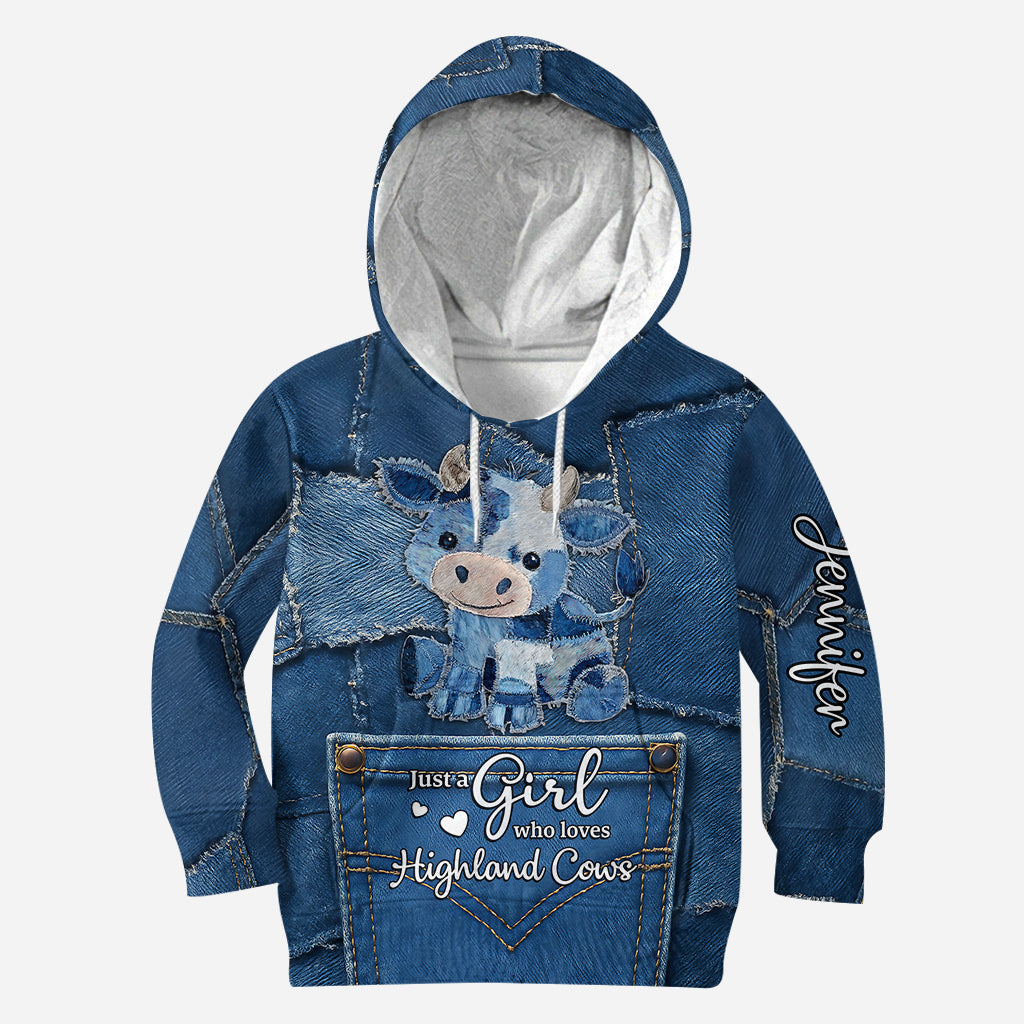 Loves Highland Cow - Personalized Hoodie and Leggings