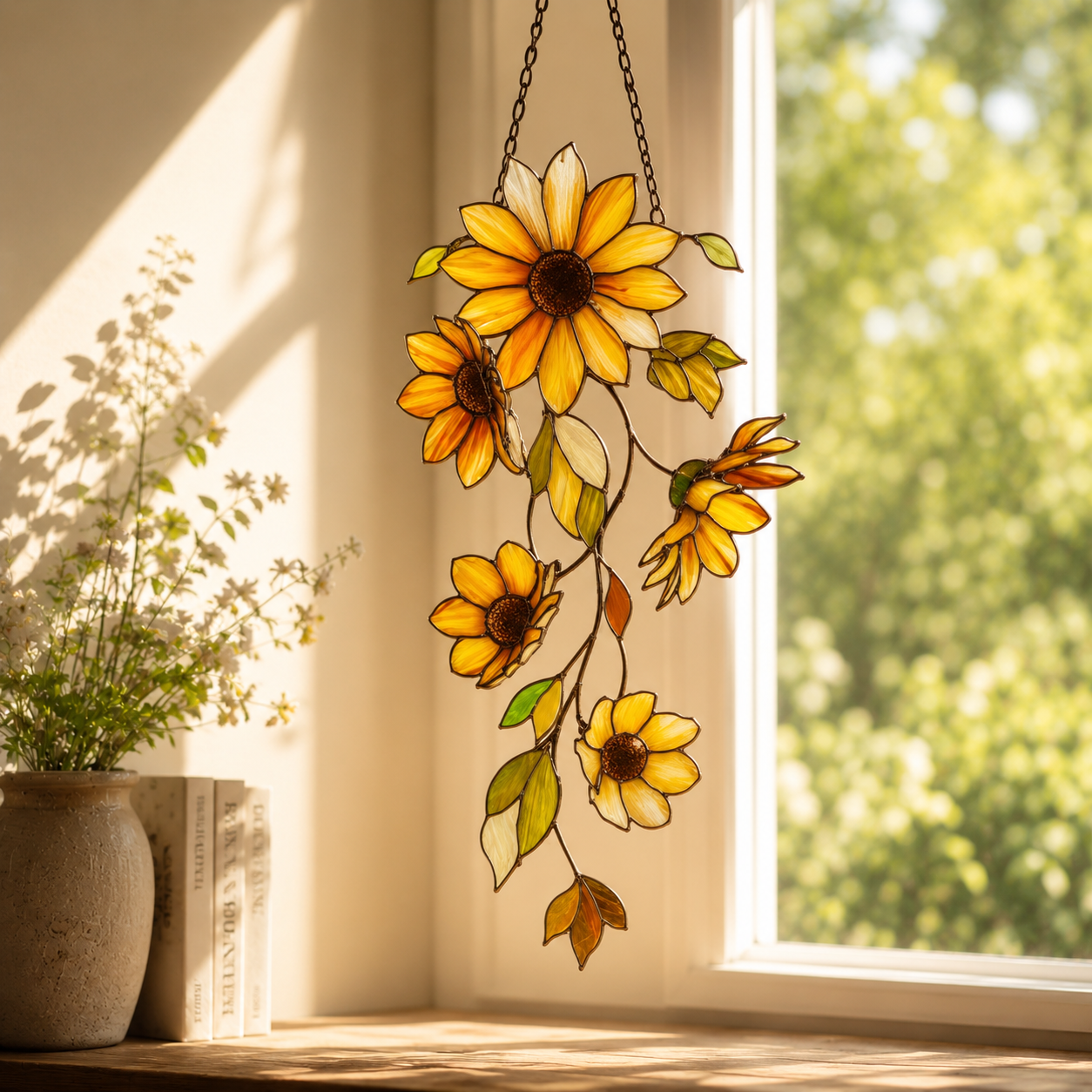 Beautiful Sunflower Window Hanging Suncatcher Acrylic
